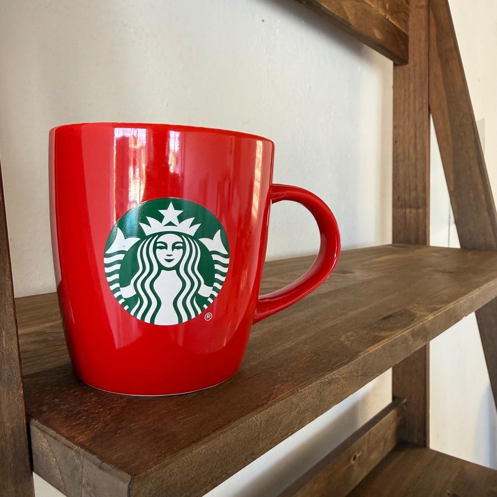 Starbucks 2020 Red Siren Logo Ceramic Coffee Mug 12 oz‎
